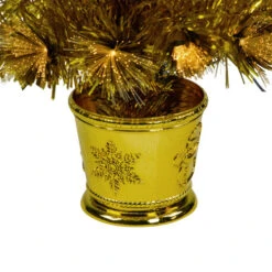 Northlight 3' Pre-Lit Gold Fiber Optic Artificial Christmas Tree, White Lights 11 Northlight 3' Pre-Lit Gold Fiber Optic Artificial Christmas Tree, White Lights -Christmas Decor Sale northlight j92343 3 01969.1639176893