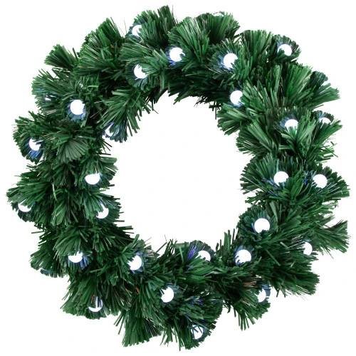 Northlight Pre-Lit Color Changing Fiber Optic Globe Lights Artificial Christmas Wreath, 12-Inch 3 Northlight Pre-Lit Color Changing Fiber Optic Globe Lights Artificial Christmas Wreath, 12-Inch