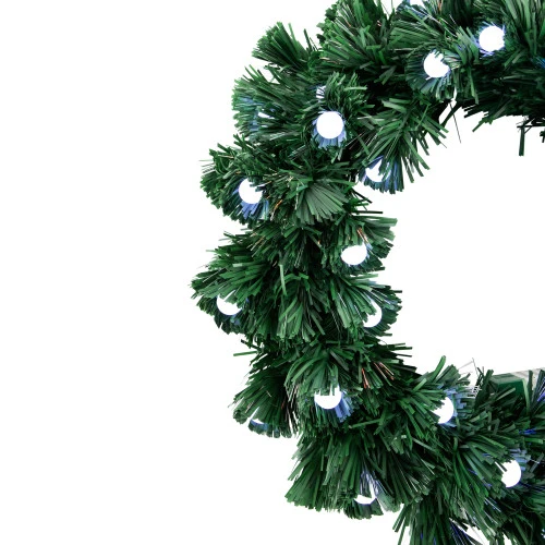 Northlight Pre-Lit Color Changing Fiber Optic Globe Lights Artificial Christmas Wreath, 12-Inch 5 Northlight Pre-Lit Color Changing Fiber Optic Globe Lights Artificial Christmas Wreath, 12-Inch - Image 3