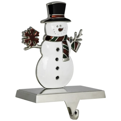 Northlight Smiling Snowman Christmas Stocking Holder - 6" 6 Northlight Smiling Snowman Christmas Stocking Holder - 6" - Image 4