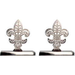 Northlight Fleur De Lis Christmas Stocking Holder - 5" - Set Of 2 -Christmas Decor Sale northlight j96404 04 91257.1727317577