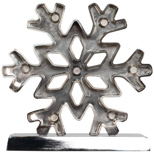 Northlight Snowflake Metal Christmas Stocking Holder - 5" 8 Northlight Snowflake Metal Christmas Stocking Holder - 5" - Image 6