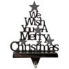 Northlight We Wish You A Merry Christmas Tree Stocking Holder - 6.25" 2 Northlight We Wish You A Merry Christmas Tree Stocking Holder - 6.25" -Christmas Decor Sale northlight j96408 01 73285.1719611162