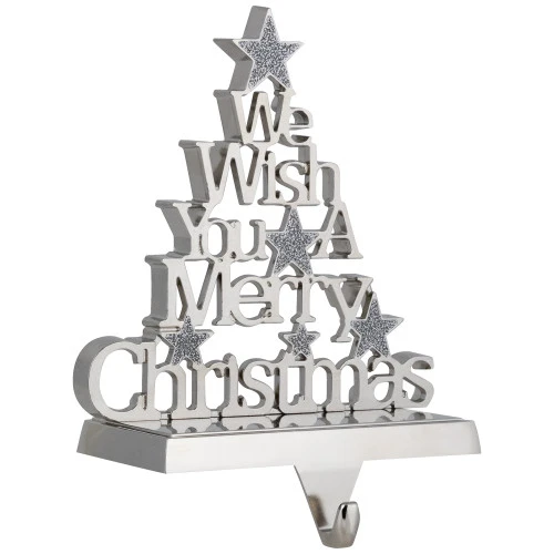 Northlight We Wish You A Merry Christmas Tree Stocking Holder - 6.25" 6 Northlight We Wish You A Merry Christmas Tree Stocking Holder - 6.25" - Image 4