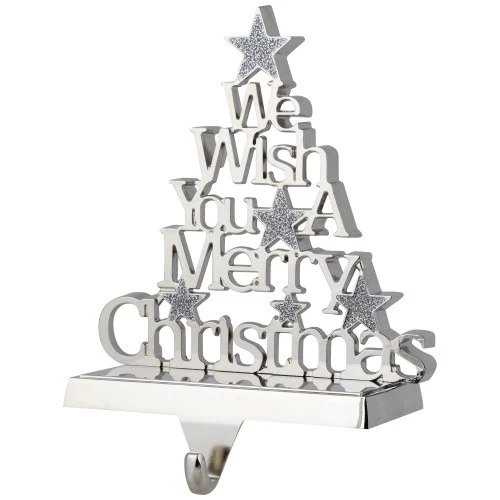 Northlight We Wish You A Merry Christmas Tree Stocking Holder - 6.25" 7 Northlight We Wish You A Merry Christmas Tree Stocking Holder - 6.25" - Image 5