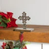 Northlight Filigree Cross Christmas Stocking Holder - 5" -Christmas Decor Sale northlight j96409 styled 01 54598.1727317577