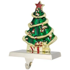 Northlight Decorated Christmas Tree Metal Stocking Holder - 6" -Christmas Decor Sale northlight j96410 03 39361.1719611162