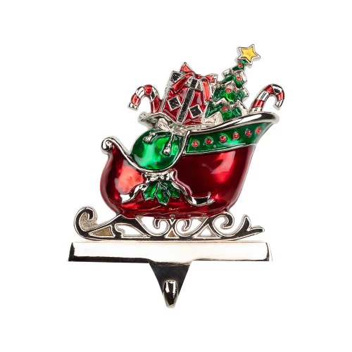 Northlight Present Filled Sleigh Christmas Stocking Holder - 5.5" 4 Northlight Present Filled Sleigh Christmas Stocking Holder - 5.5" - Image 2