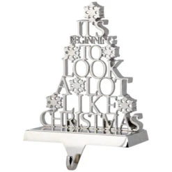 Northlight "It's Beginning To Look A Lot Like Christmas" Metal Tree Stocking Holder - 6.5" -Christmas Decor Sale northlight j96415 03 74999.1719611160