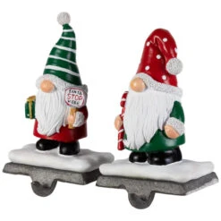 Northlight Santa Gnomes Christmas Stocking Holders - 6.25" - Set Of 2 12 Northlight Santa Gnomes Christmas Stocking Holders - 6.25" - Set Of 2 -Christmas Decor Sale northlight j96418 03 88852.1719611162