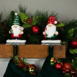 Northlight Santa Gnomes Christmas Stocking Holders - 6.25" - Set Of 2 10 Northlight Santa Gnomes Christmas Stocking Holders - 6.25" - Set Of 2 -Christmas Decor Sale northlight j96418 styled 02 68703.1719611162