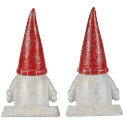Northlight Glittered Gnome Christmas Stocking Holders - 8.25" - Set Of 2 -Christmas Decor Sale northlight j96421 04 97906.1726106057