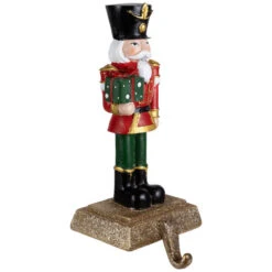 Northlight Glittered Nutcracker Soldier With Gift Christmas Stocking Holder - 9.5" -Christmas Decor Sale northlight j96422 02 40093.1719611160