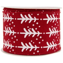 Northlight Red And White Christmas Tree Wired Craft Ribbon 2.5" X 10 Yards 11 Northlight Red And White Christmas Tree Wired Craft Ribbon 2.5" X 10 Yards -Christmas Decor Sale northlight j99436 03 97683.1697906051