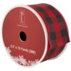 Northlight Black And Red Check Plaid Wired Craft Christmas Ribbon 2.5" X 10 Yards 1 Northlight Black And Red Check Plaid Wired Craft Christmas Ribbon 2.5" X 10 Yards -Christmas Decor Sale northlight j99460 01 47690.1699548992
