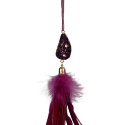 Northlight 9" Plum Red Feather And Gemstone Pendant Christmas Ornament -Christmas Decor Sale northlight ja87613 4 sample 23840.1602207599