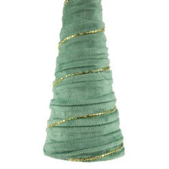 Northlight Twisted Cone Tree With Garland Christmas Decoration - 11.5" - Green -Christmas Decor Sale northlight ja93328 3 01616.1645836906