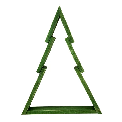 Northlight Geometric Wooden Christmas Tree Display - 12" - Green 3 Northlight Geometric Wooden Christmas Tree Display - 12" - Green