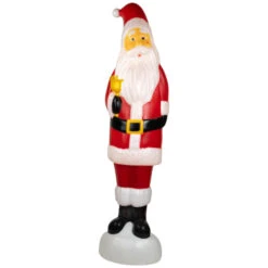 Lighted Blow Mold Santa Claus Outdoor Christmas Decoration - 59"