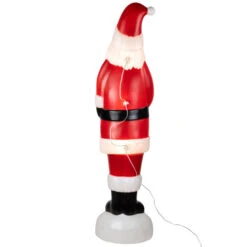 Lighted Blow Mold Santa Claus Outdoor Christmas Decoration - 59" -Christmas Decor Sale northlight jq95387 04 30362.1697819516