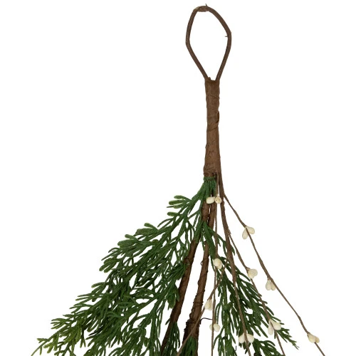 Northlight Real Touch™? Cypress And White Grape Berry Artificial Christmas Garland - 6' X 8" - Unlit 7 Northlight Real Touch™? Cypress And White Grape Berry Artificial Christmas Garland - 6' X 8" - Unlit - Image 5