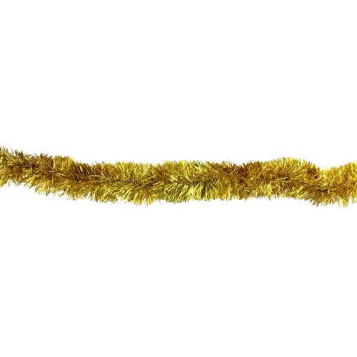 Northlight Christmas Tinsel Foil Christmas Garland - 50' X 2.5" - Gold - Unlit 4 Northlight Christmas Tinsel Foil Christmas Garland - 50' X 2.5" - Gold - Unlit - Image 2
