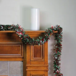 Northlight 12' Shiny Red And Silver Christmas Tinsel Garland - Unlit 7 Northlight 12' Shiny Red And Silver Christmas Tinsel Garland - Unlit -Christmas Decor Sale northlight k15317 3 50936.1587644957