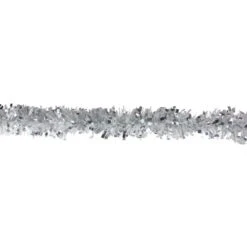Northlight 12' X 3" Shiny Silver And Snowblush Wide Cut Tinsel Christmas Garland - Unlit -Christmas Decor Sale northlight k15320 1 83740.1589798049