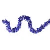 Northlight 12' X 4" Lavish Blue And Silver Boa Wide Cut Tinsel Christmas Garland - Unlit
