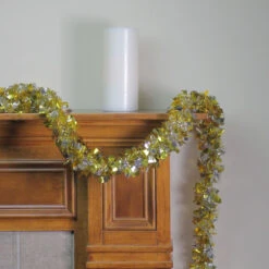 Northlight 12' X 4" Gold And Silver Boa Wide Cut Tinsel Christmas Garland - Unlit -Christmas Decor Sale northlight k15327 3 03222.1665610747