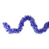 Northlight 12' X 3" Shiny Blue And Snowblush Wide Cut Tinsel Christmas Garland - Unlit -Christmas Decor Sale northlight k15329 61320.1664379971