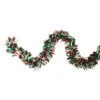 Northlight 12' X 4" Snowblush Wide Cut Artificial Christmas Garland - Unlit