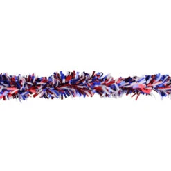 Northlight 12' X 4" Red And Blue Wide Cut Patriotic Tinsel Christmas Garland - Unlit -Christmas Decor Sale northlight k15338 1 08931.1587642905