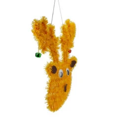 Northlight Tinsel Reindeer With Mini Jingle Bells Hanging Christmas Decoration - 13" - -Christmas Decor Sale northlight k90906 1 05122.1618414096