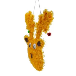 Northlight Tinsel Reindeer With Mini Jingle Bells Hanging Christmas Decoration - 13" - -Christmas Decor Sale northlight k90906 2 84980.1605753047
