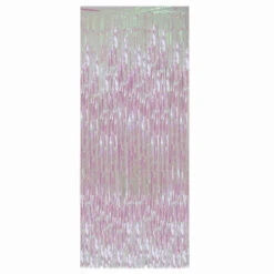 Northlight Iridescent Tinsel Christmas Window Or Door Curtain 3' X 8'