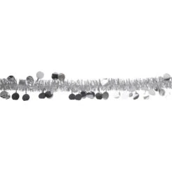 Northlight Tinsel And Polka Dot Commercial Christmas Garland - 50' X 1.5" - Silver - Unlit -Christmas Decor Sale northlight k94054 2 50196.1667636182