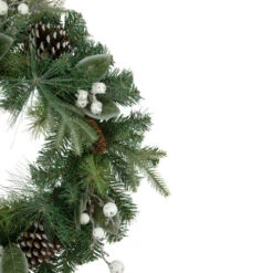 Northlight Real Touch™ Frosted Mixed Pine Artificial Christmas Wreath - 24" - Unlit -Christmas Decor Sale northlight kji28173 2 updated2022 10015.1662575101