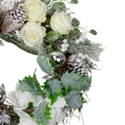 Northlight Floral Flocked Pine Artificial Grapevine Christmas Wreath - 24" - Unlit -Christmas Decor Sale northlight kji28196 1 13721.1588351399