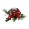 Northlight 18" Pine Sprigs And Glittered Berries Christmas Hurricane Candle Holder -Christmas Decor Sale northlight kji82574 21428.1664466680