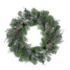 Northlight Mixed Iced Pine And Blueberries Artificial Christmas Wreath - 24" - Unlit