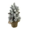 Northlight 12" Potted Flocked Pine With Pine Cones Medium Artificial Christmas Tree – Unlit -Christmas Decor Sale northlight kji91321 73485.1601429473.386.513