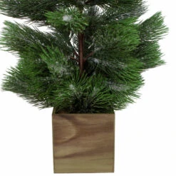 3' Snowy Pine Artificial Christmas Tree In Wooden Pot - Unlit 9 3' Snowy Pine Artificial Christmas Tree In Wooden Pot - Unlit -Christmas Decor Sale northlight kji91323 1 77908.1605925994