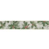 Ivory And Green Holly Leaves Christmas Wired Craft Ribbon 2.5" X 16 Yards -Christmas Decor Sale northlight ky28070 1 70412.1588870480