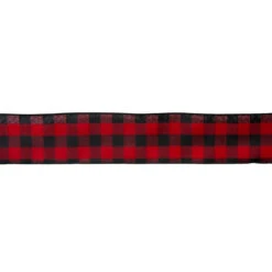 Northlight 48" X 10" Burlap And Buffalo Plaid 16 Loop Christmas Bow Decoration -Christmas Decor Sale northlight ky91454 3updated 33279.1612498455