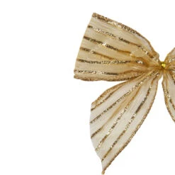 Northlight Glitter Striped 2-Loop Christmas Bow Decorations - 5.5" - Gold - Pack Of 6 9 Northlight Glitter Striped 2-Loop Christmas Bow Decorations - 5.5" - Gold - Pack Of 6 -Christmas Decor Sale northlight ky91486 1 63931.1665433301