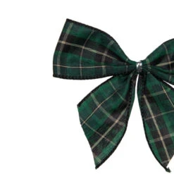 Northlight 2-Loop Christmas Bow Decorations - 5.5" - Green And Black - Pack Of 6 -Christmas Decor Sale northlight ky91492 1 98402.1608347590