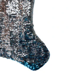 Northlight 22.75" Sky Blue And Silver Reversible Sequined Christmas Stocking With Faux Fur Cuff 10 Northlight 22.75" Sky Blue And Silver Reversible Sequined Christmas Stocking With Faux Fur Cuff -Christmas Decor Sale northlight l27914 04 89017.1588344223