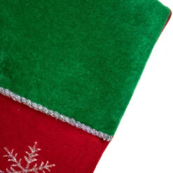 Northlight 20" Red Velveteen Sequined Christmas Tree Stocking With Green Cuff -Christmas Decor Sale northlight l35443 3 91765.1678185728