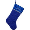Northlight 17" Blue And Silver Embroidered 'Diva' Christmas Stocking With Cuff